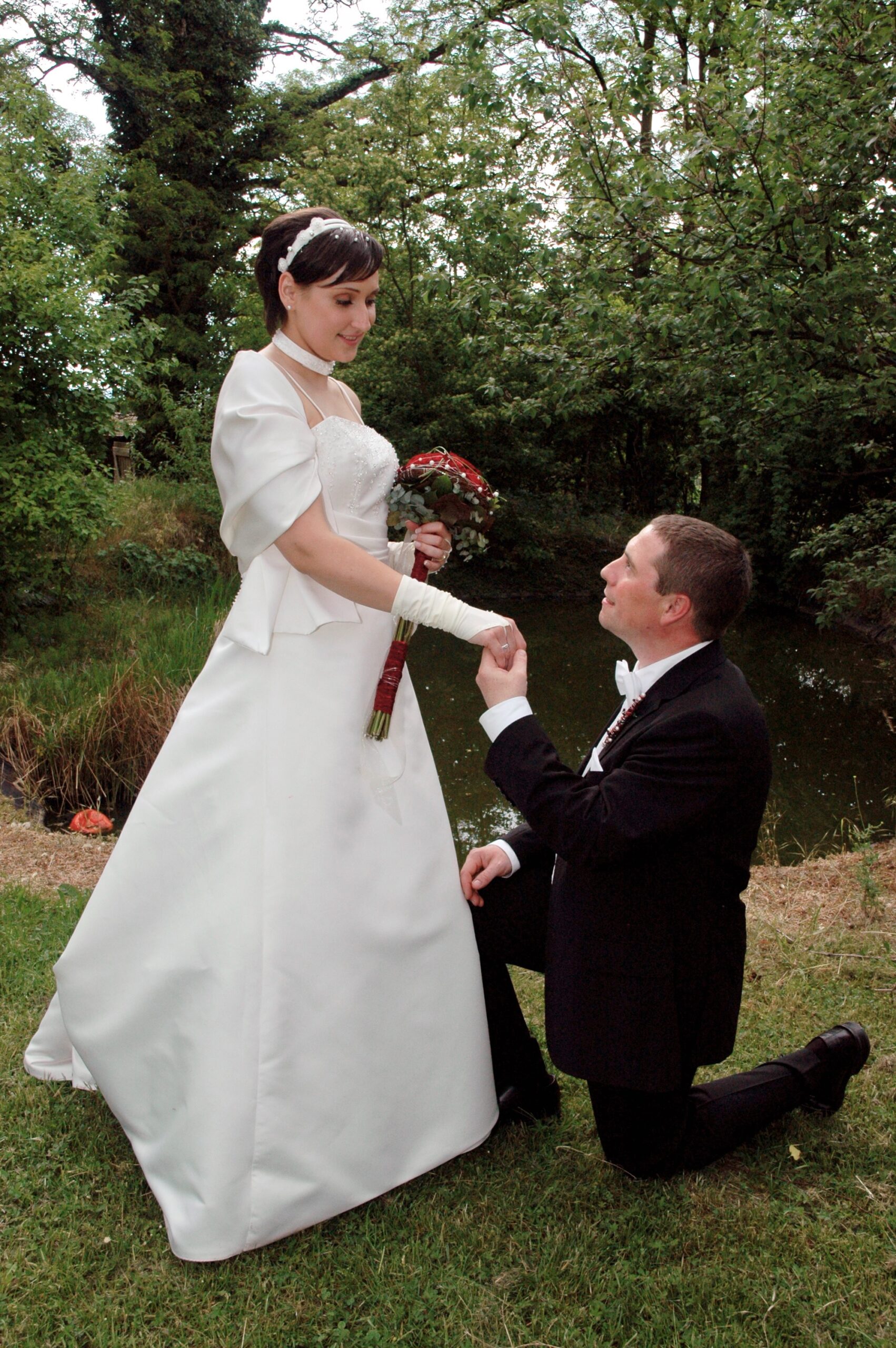 Stilvolle Hochzeitsfotografie auf Schloss Wiesenthau